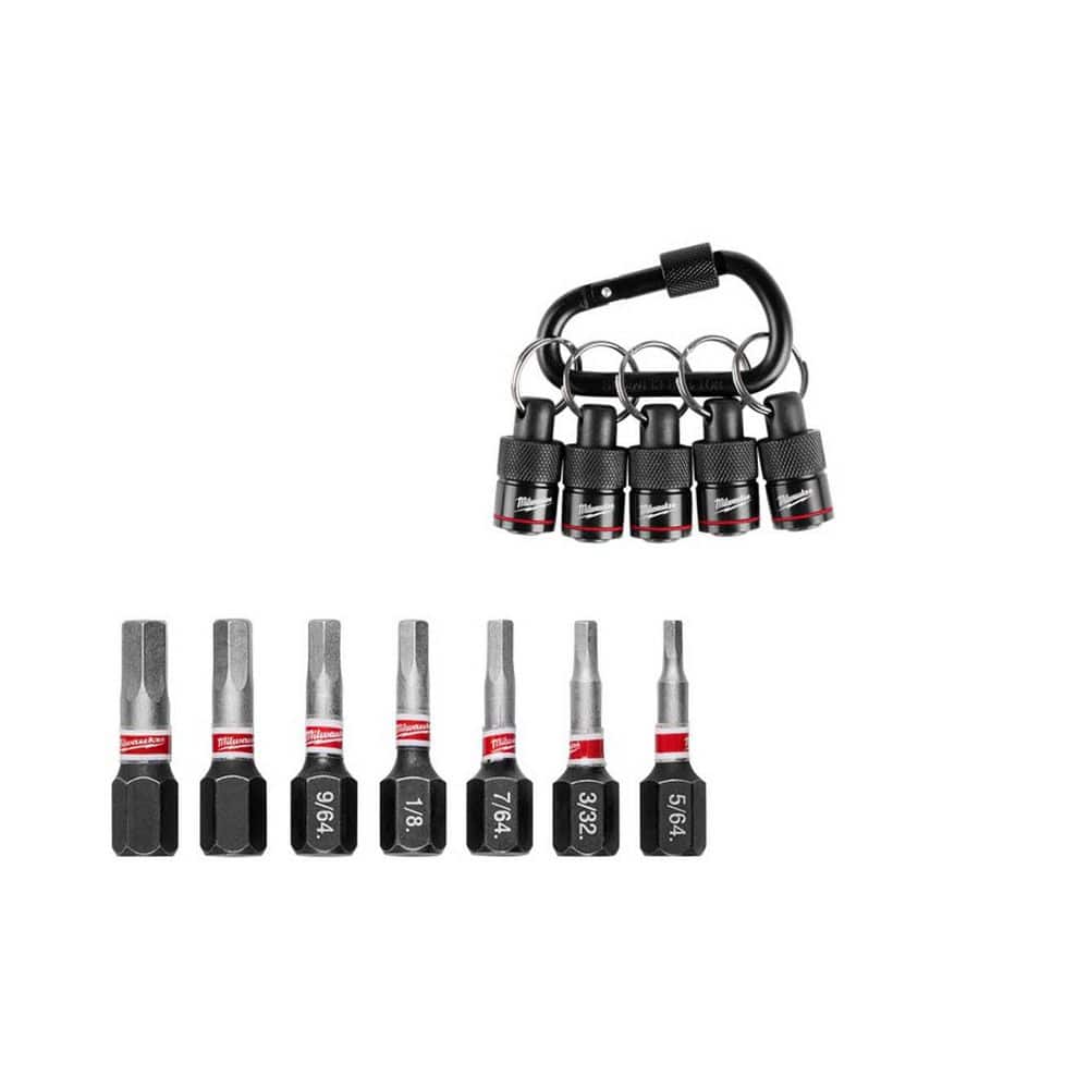 SHOCKWAVE Impact Duty Alloy Steel Security Hex Screw Driver Bit Set (7-Piece) & Hex Bit Holder w/ Carabiner price history on PriceWatchPro