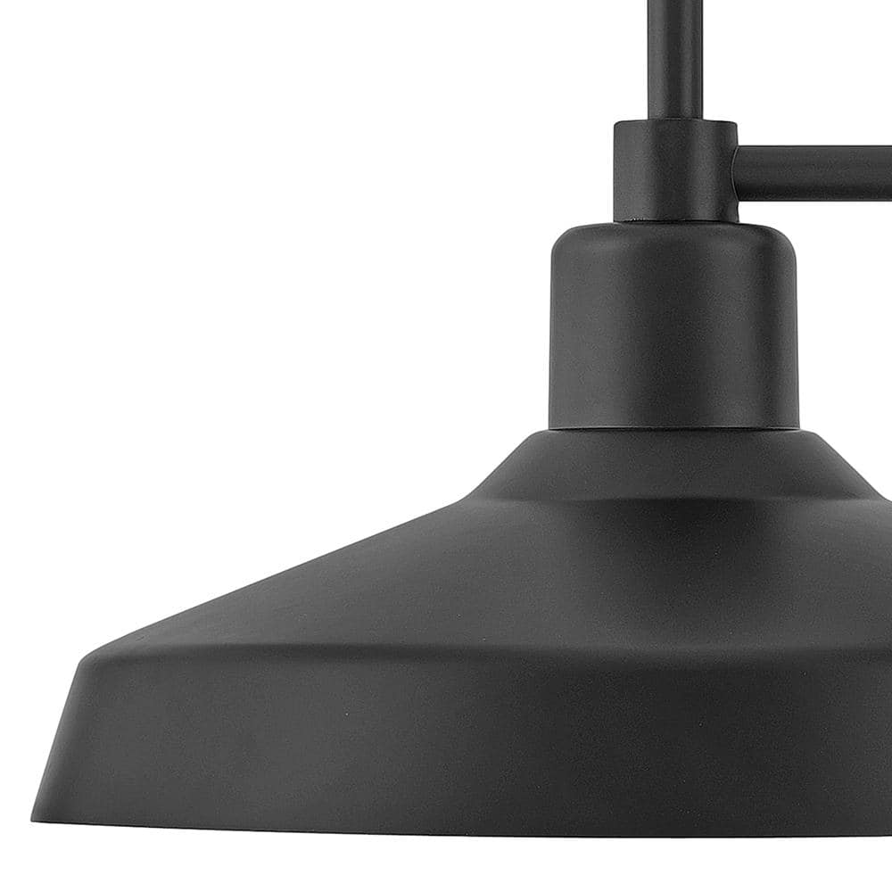 Forge Industrial Chic Black Outdoor Wall Lantern with Dimmable LED