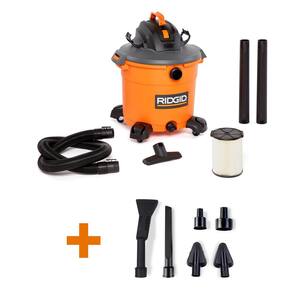 16 Gal. 5.0 Peak HP Nxt Wet/Dry Shop Vacuum with Filter, Locking Hose, Accessories and Car Cleaning Kit