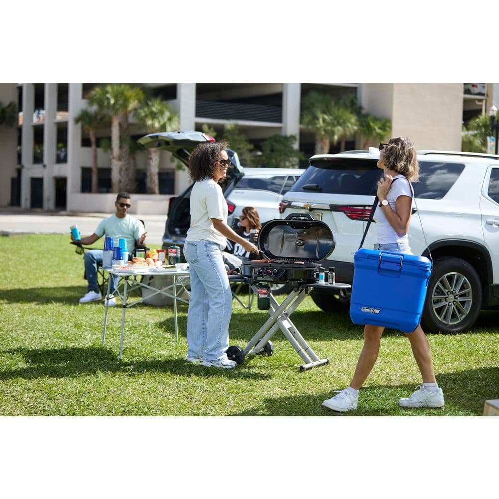 Coleman Blue Portable Propane Gas Grill with Stand