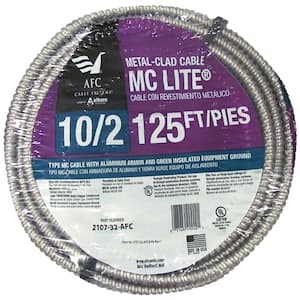 10/2 x 125 ft. Solid MC Lite Cable