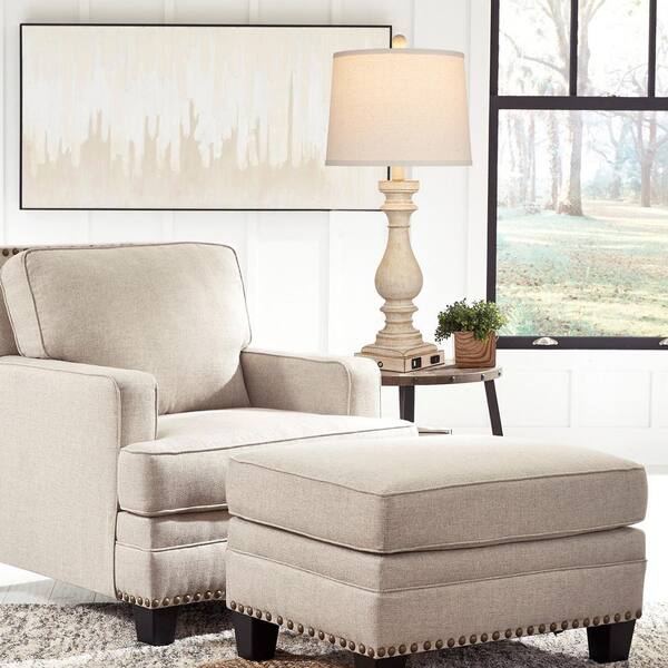 Cinkeda Tihiri 29 in. H Beige Resin Table Lamp Set with USB Cinkeda Tihiri 29 in. H Beige Resin Table Lamp Set with USB