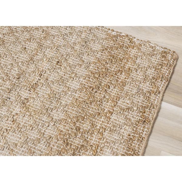 Verda Collections 8 ft. x 11 ft. Beige Geometric, Trellis Indoor Area Rug