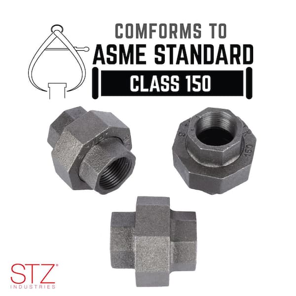 STZ 3/4 in. Black Iron Union 310 U-34 - The Home Depot