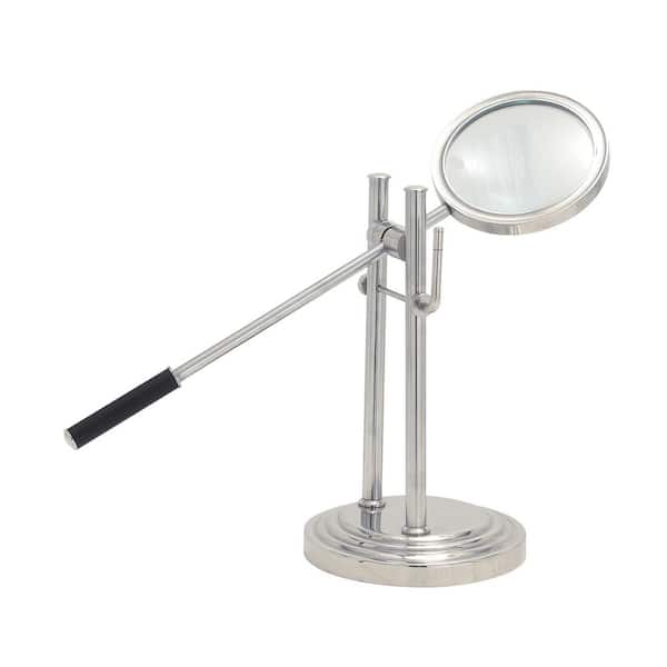 Litton Lane Silver Aluminum Magnifying Glass
