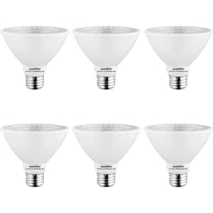 75-Watt Equivalent PAR30 Dimmable ETL Listed Medium E26 Base LED Light Bulb, Bright White 3000K (6-Pack)