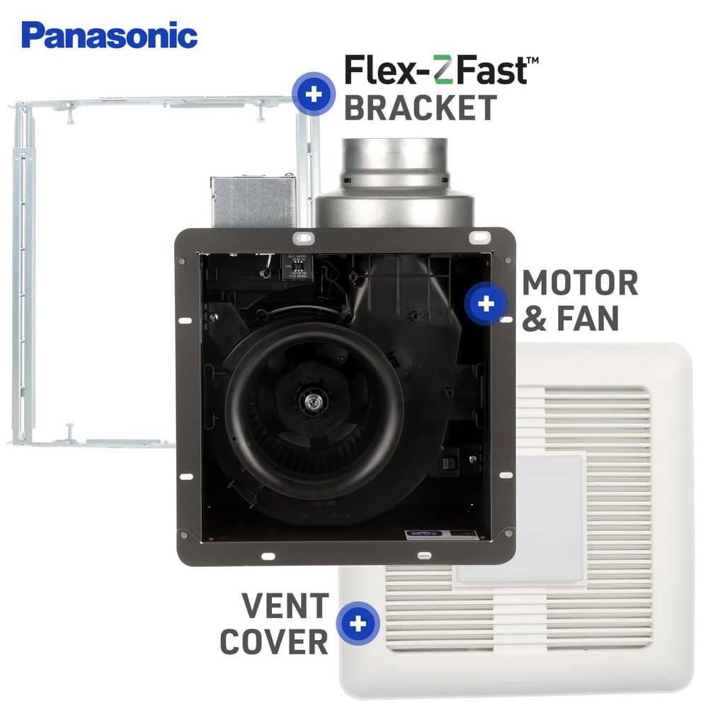 WhisperCeiling White LED Ceiling Ventilation Fan with Night Light