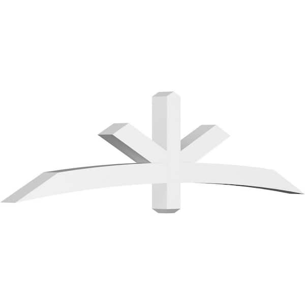 Ekena Millwork Alberta 84 in. W x 21 in. H x 4 in. D Signature Polyurethane Bracket