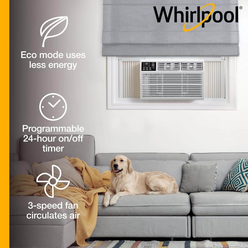 12,000 BTU White Window Air Conditioner with Remote Control