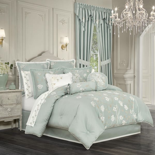 J QUEEN NEW YORK INC Spring Garden Spa Polyester Full 4Pc. Comforter Set