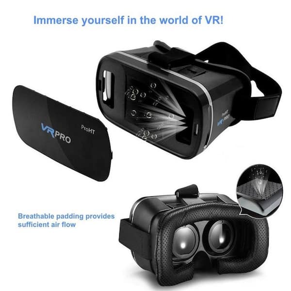ProHT 360 Degree VR PRO Headset for Android iOS in Blue 88205 - The Home Depot