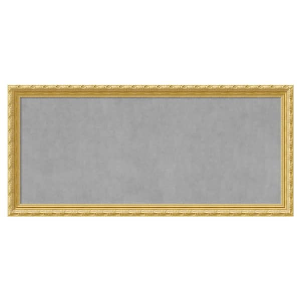 Amanti Art Versailles Gold 52 in. x 24 in Framed Magnetic Board