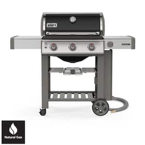 Genesis II E-310 3-Burner Natural Gas Grill in Black with Built-In Thermometer