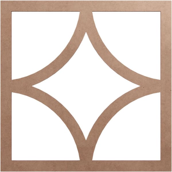 Ekena Millwork 0.375 in. x 11.5 in. x 18 in. Wood Medallion Moulding