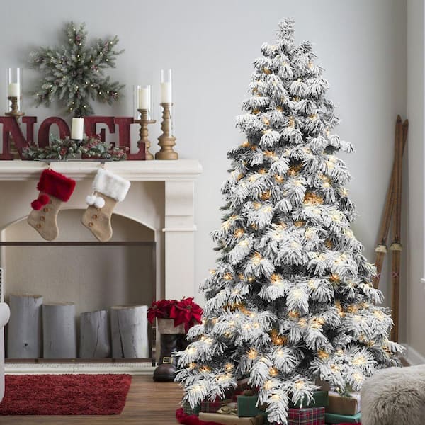 8 ft. Artificial Christmas Tree with 470 Warm White LED Lights