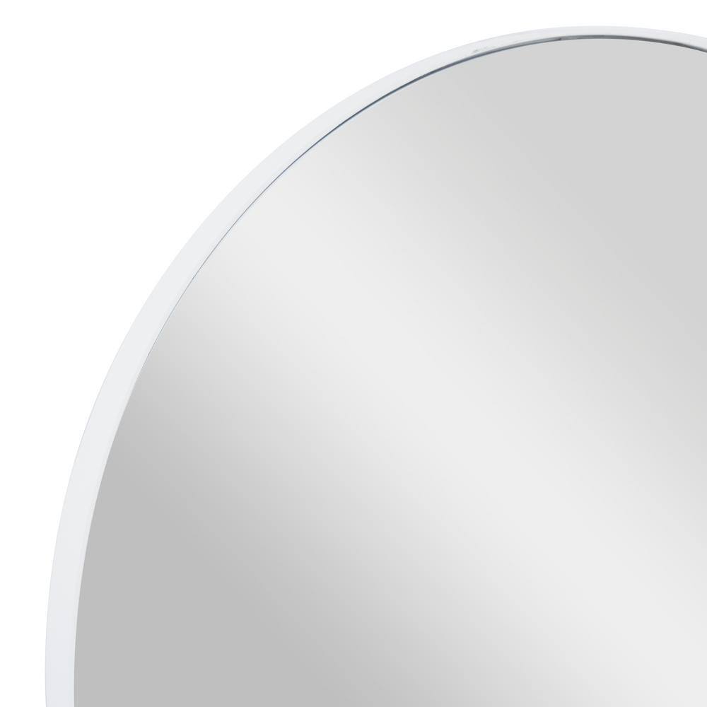23.75'' Matte Gold Minimalist Round Frameless Wall Mirror