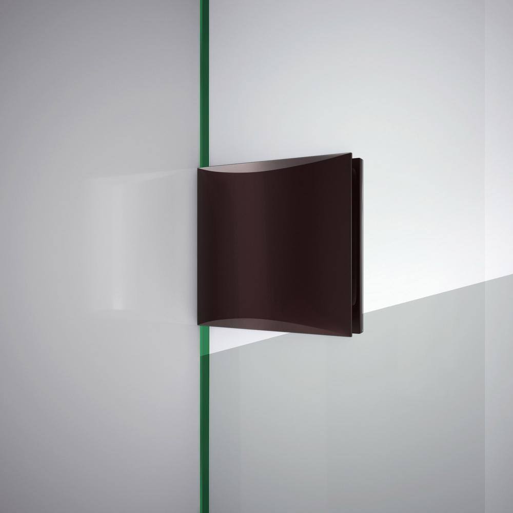 Prism Lux 40" Frameless Neo-Angle Shower Enclosure in Black