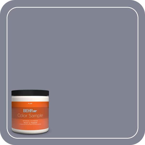 BEHR PREMIUM PLUS 8 oz. #PPU16-16 Metro Flat Interior/Exterior Paint & Primer Color Sample