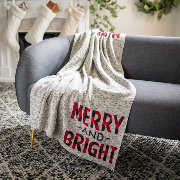 Bright red throw online blanket