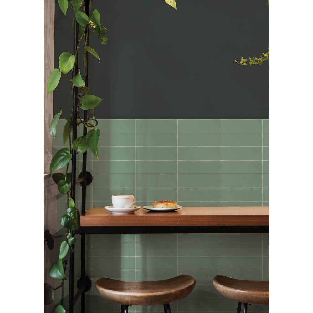 Green Peel and Stick Subway Wall Tiles for Kitchen and Bathroom