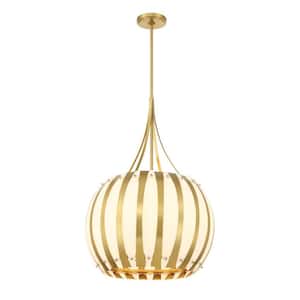 Daria 5 light Luxe gold dimmable globe shaped chandelier for interior use