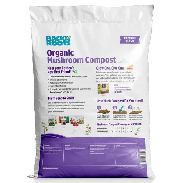 60 1 cu. ft. Organic Bagged Mushroom Compost Soil Amendment