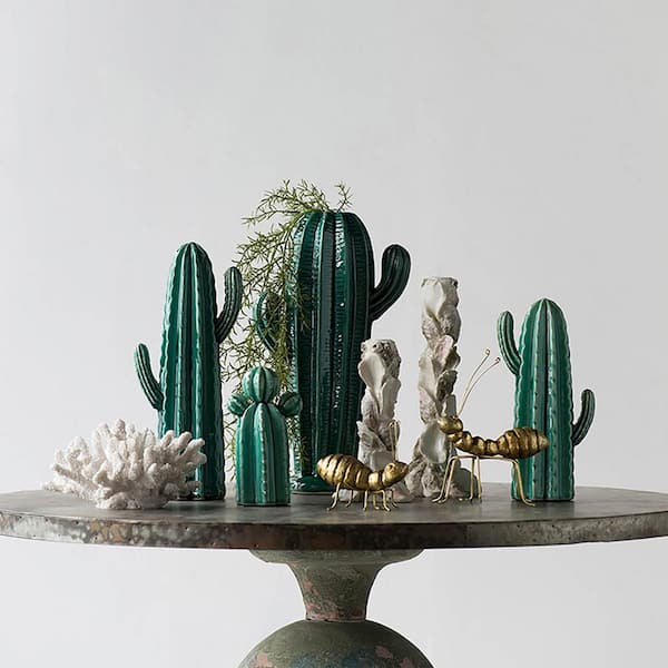 A&B Home 1333 Saguaro Ceramic Cactus Accent, Large