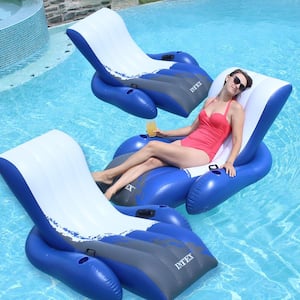 Floating Recliner Inflatable Lounge Pool Float (3-Pack)