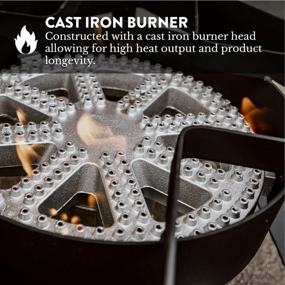 Heavy Duty Black Metal Single Burner Outdoor Stove