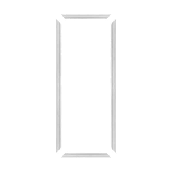 Trim Fast 5/8 in. D x 18 in. W x 48 in. L Unfinished Polystyrene, Pre-Mitered, Wall Panel Moulding Frame, Peel and Stick