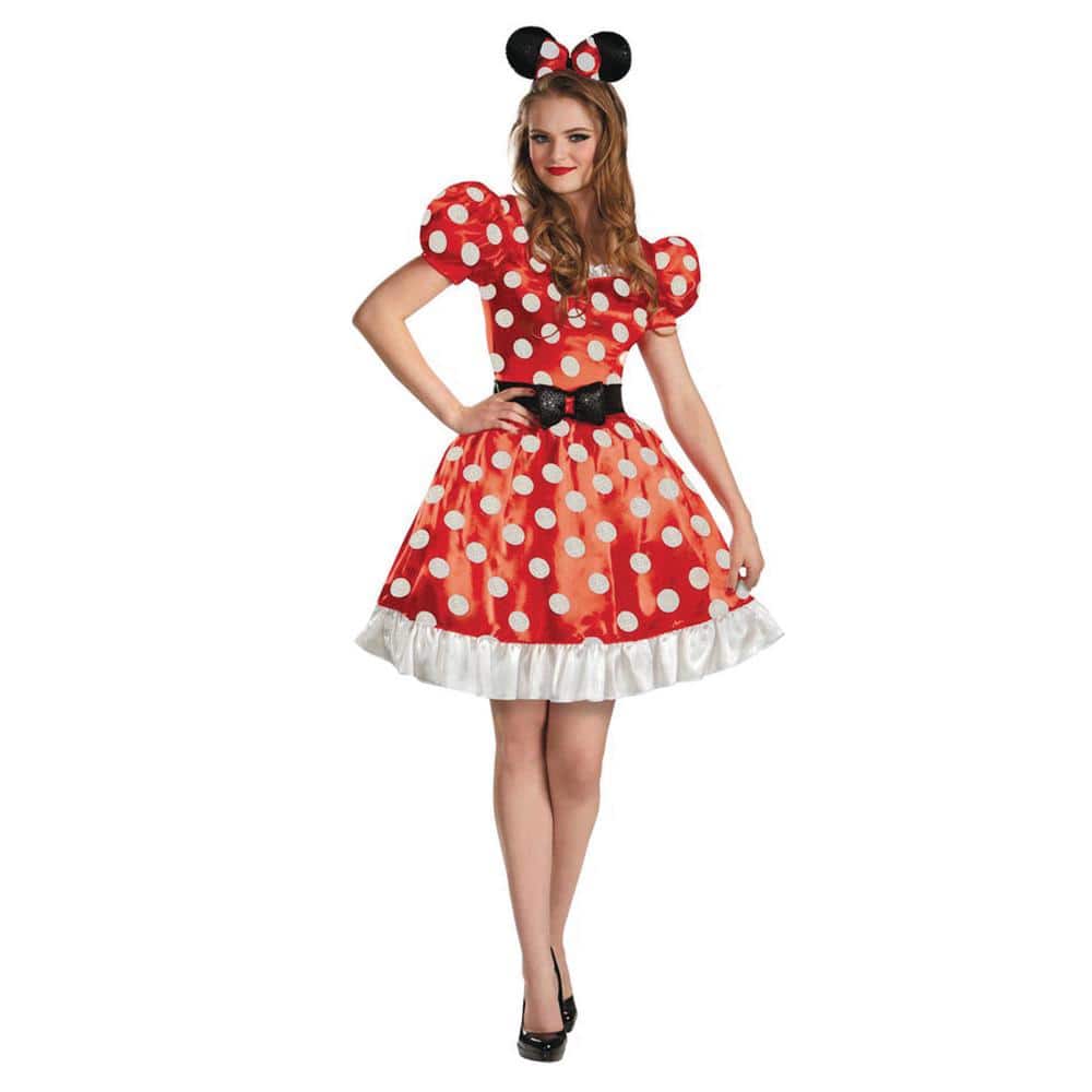Disguise Women's Classic Red Minnie Mouse Costume - Medium
