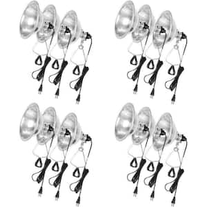 18/2 SPT-2 Cord 6 ft. Clamp Light with 8.5 in. Aluminum Reflector up to 150-Watt E26 Socket (no Bulb Included) (12-Pack)