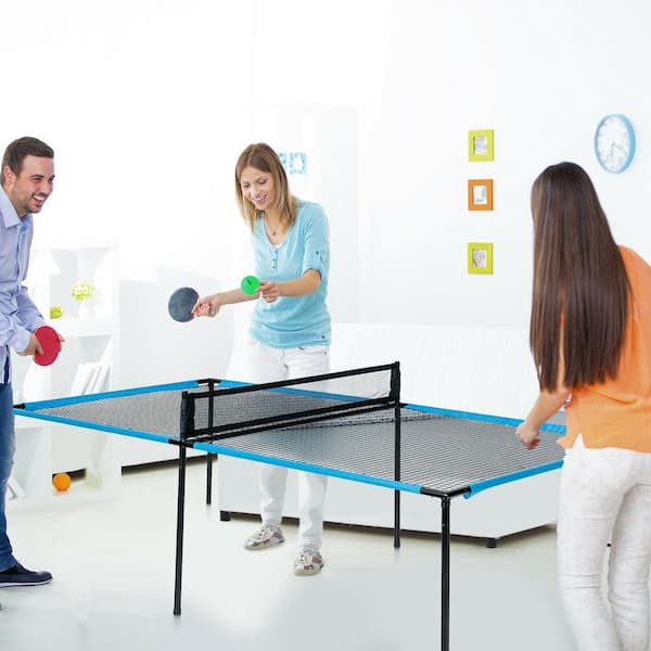  GYMAX Indoor Table Tennis Table Set, Folding Ping