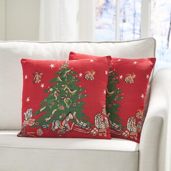 Christmas Throw Pillows Christmas Pillow Covers Christmas Pillows Home  Decorative Christmas Throw Pillow Covers 18 x 18 Set of 4 Cotton Linen