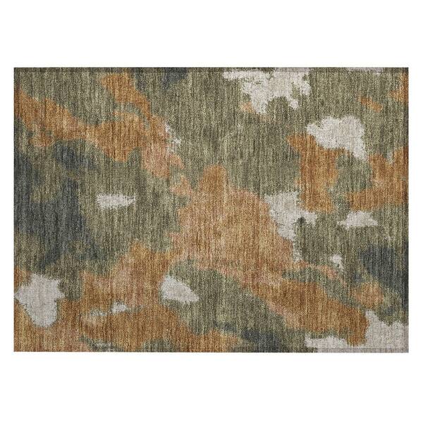 Chantille Machine Washable Indoor/Outdoor Abstract ACN3017 Terracotta 2 ft. x 3 ft. Accent Rug