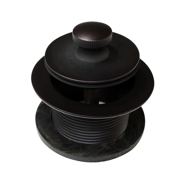 Westbrass 1-1/2 in. NPSM Pull & Drain Bathtub Plug, Coarse Thread, Oil Rubbed Bronze