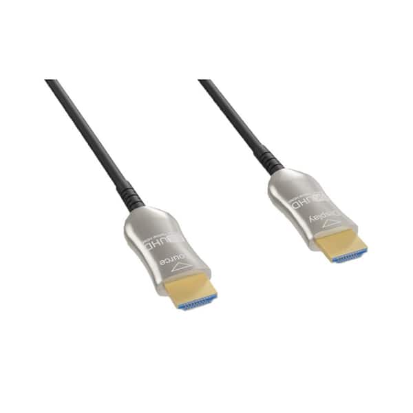 75 ft. HDMI 8K Plenum Rated (CMP) Hybrid AOC Active Optical Cable - Black 2.1
