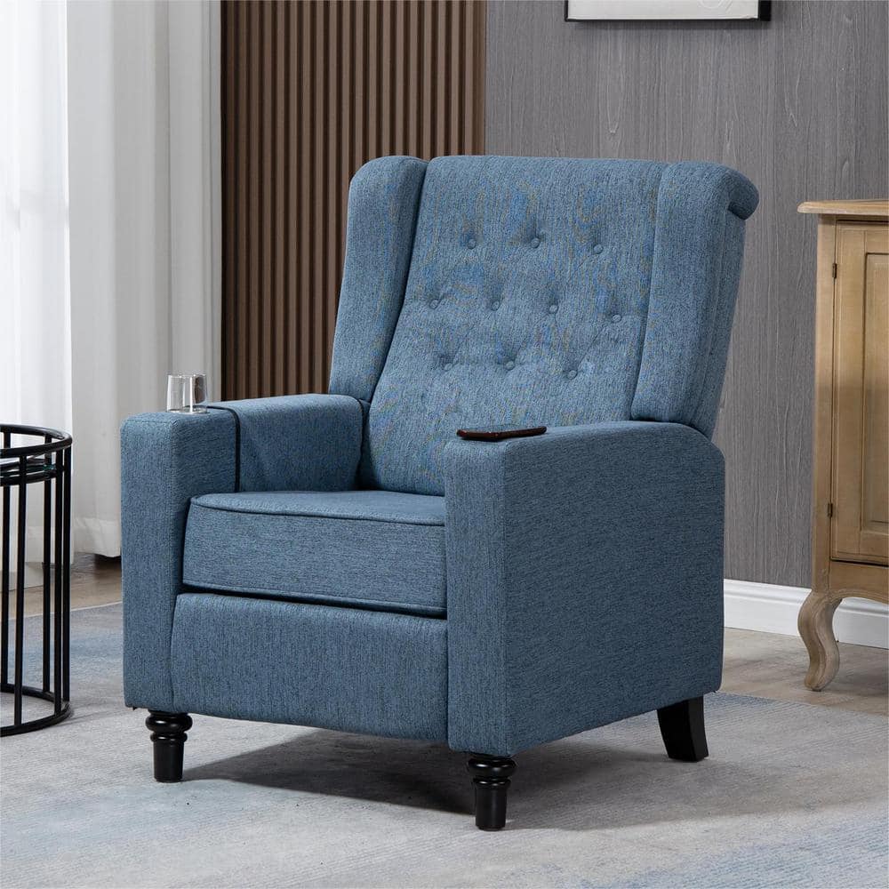 anpport Modern Button Tufted Wingback Single Recliner Chair with