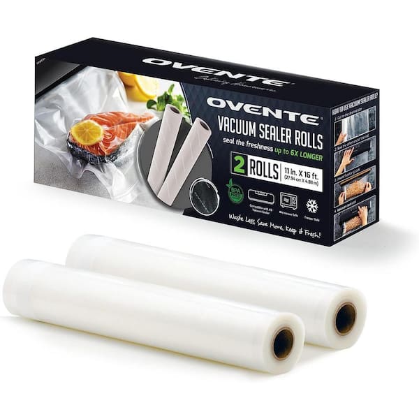 Vacuum Sealer Roll 11 in. x 16 ft., Food Vacuum Sealer Heavy Duty, BPA-Free Airtight Food Storage, Pack of 2 ACPSVRG1116