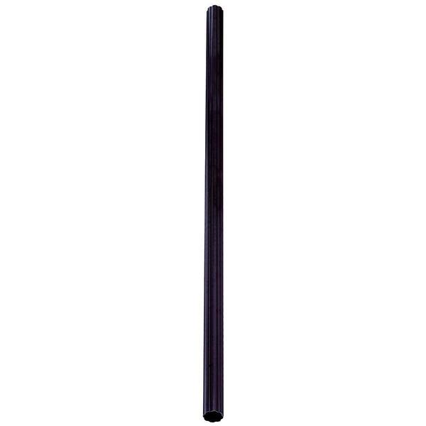 Acclaim Lighting Direct Burial Posts & Accessories Collection 7 ft. Fluted Matte Black Lamp Post