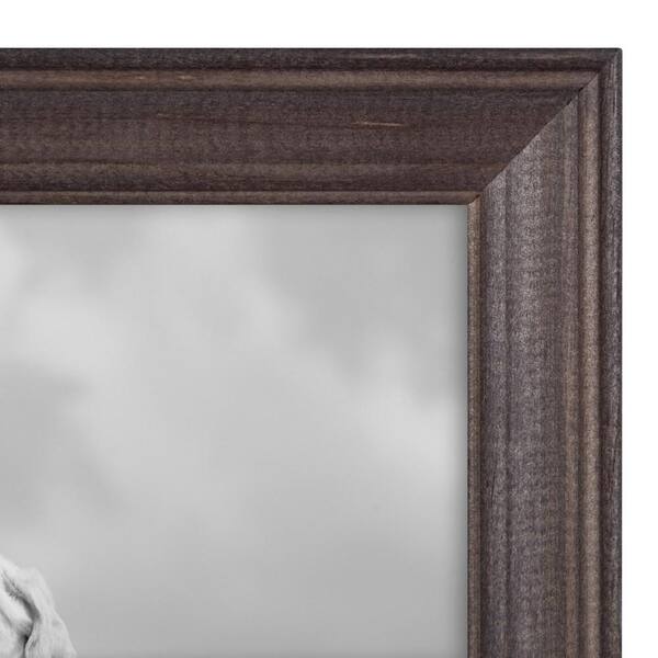 Kate and Laurel Bordeaux Gallery Frame Wall Set of 6, Charcoal Gray