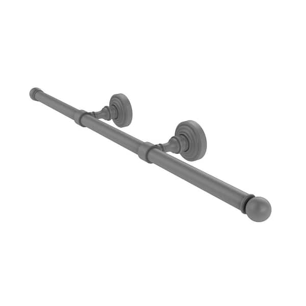 Allied Brass Skyline Wall Mounted Guest Towel Holder in Matte Gray Allied Brass Skyline Wall Mounted Guest Towel Holder in Matte Gray