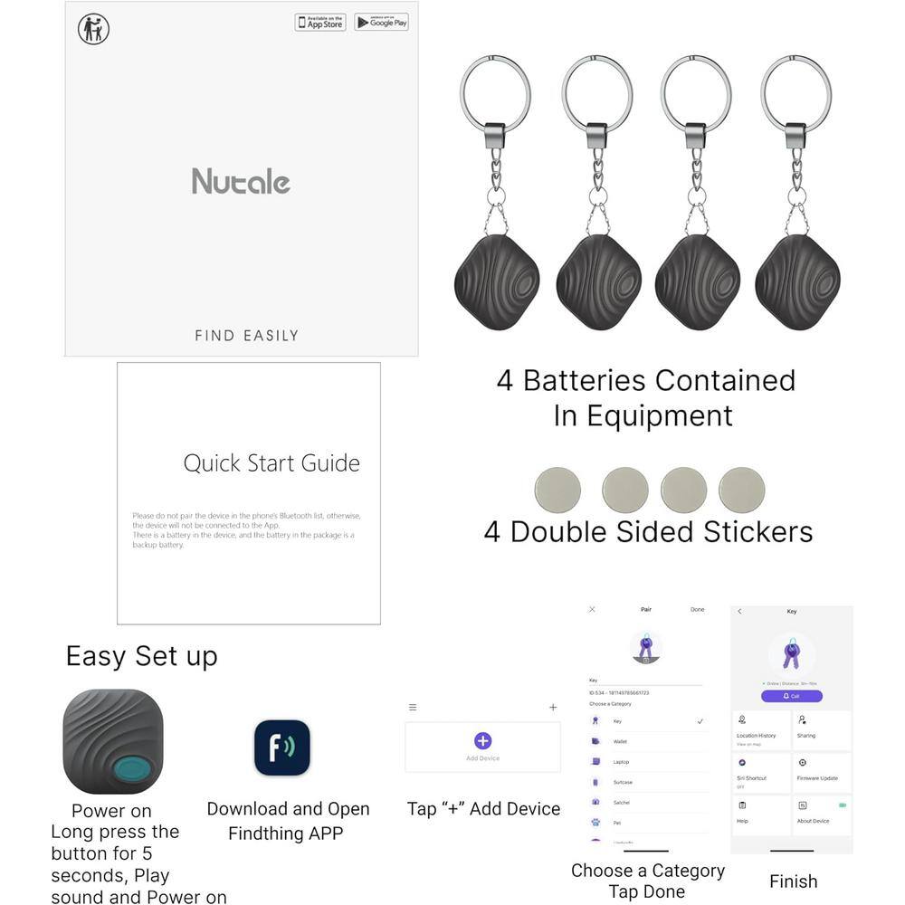 Key Finder Bluetooth Tracker Item Locator - Thumbnail 3