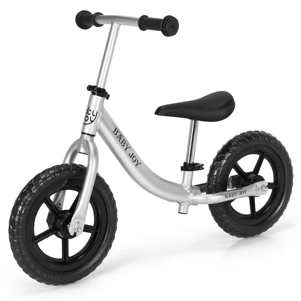 Costway 12 in. Aluminum Kids Balance Bike Adjustable No Pedal Training Bicycle