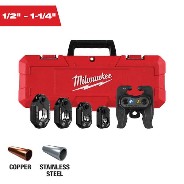 Milwaukee 1/2 in. - 1-1/4 in. CTS-V Pivoting Press Ring Kit for M12 FORCE LOGIC Press Tool