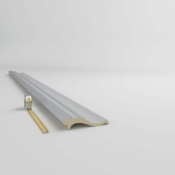 Ekena Millwork Eleanor 5.75 in. D x 8.125 in. W x 94.5 in. L Polyurethane Crown Moulding
