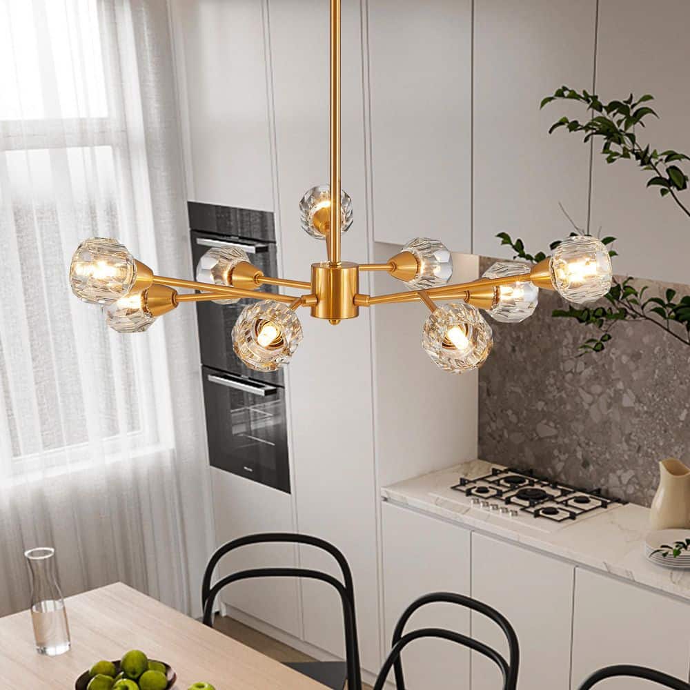 28 in 9-light Luxury gold Crystal Chandelier Large Ceiling Lighting for Living Room Dining Room Bedroom Hallway price history on PriceWatchPro
