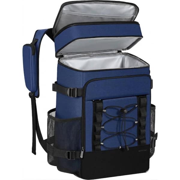 40 Can Insulated Cooler Backpack with 2 Leakproof Compartments, Portable Soft Sided Picnic Bag for Beach, Travel, Campin