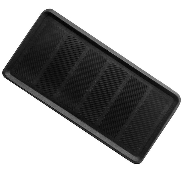 16 in. x 32 in. Heavy Duty Foot Boot Tray, 100% Rubber Construction, Indoor or Outdoor Use