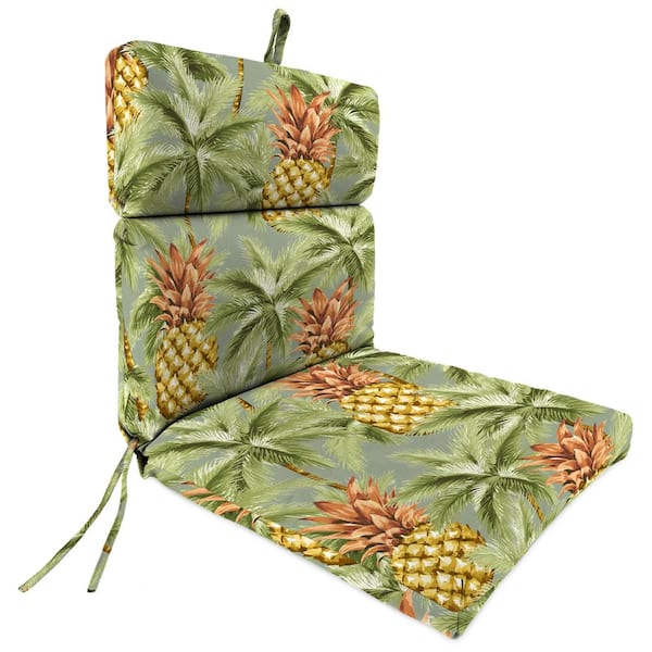 Jordan Manufacturing 44 in. L x 22 in. W x 4 in. T Outdoor Chair Cushion in Luau Breeze